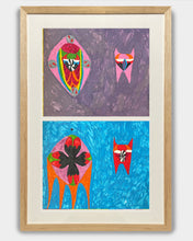 Load image into Gallery viewer, Hadesisgood crayon drawing double 2
