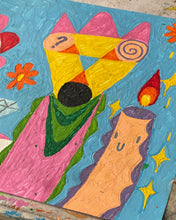 Load image into Gallery viewer, Hadesisgood crayon drawing large
